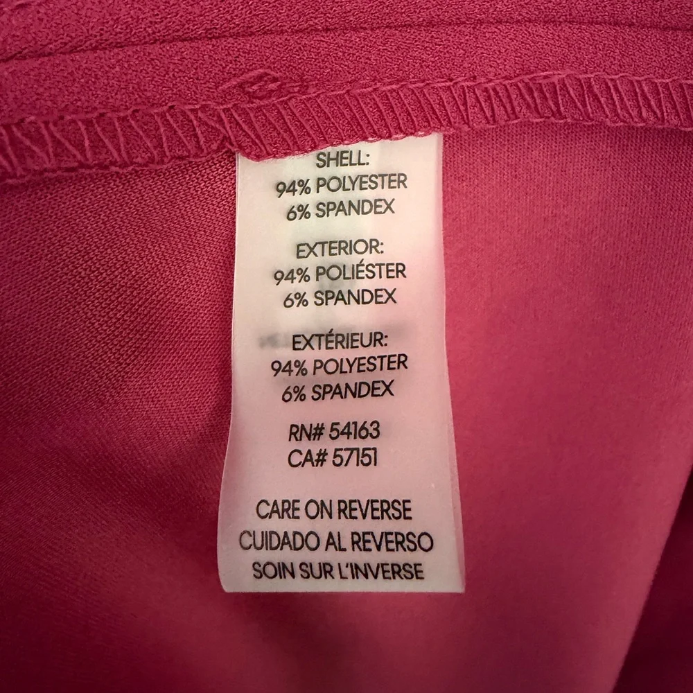 Calvin Klein pink v neck dress size 14 stretch work career office occasion event